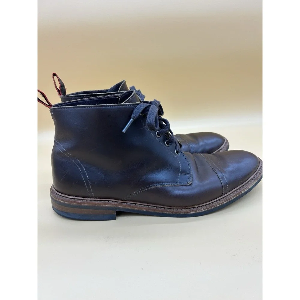 Allen Edmonds Patton Weatherproof Cap Toe Boots Dark Brown 13B Dainite USA